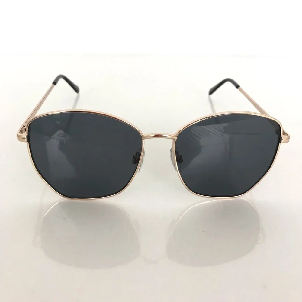 Frye and Co. Women's Gold Toned Aviator Sunglasses Metal Frames